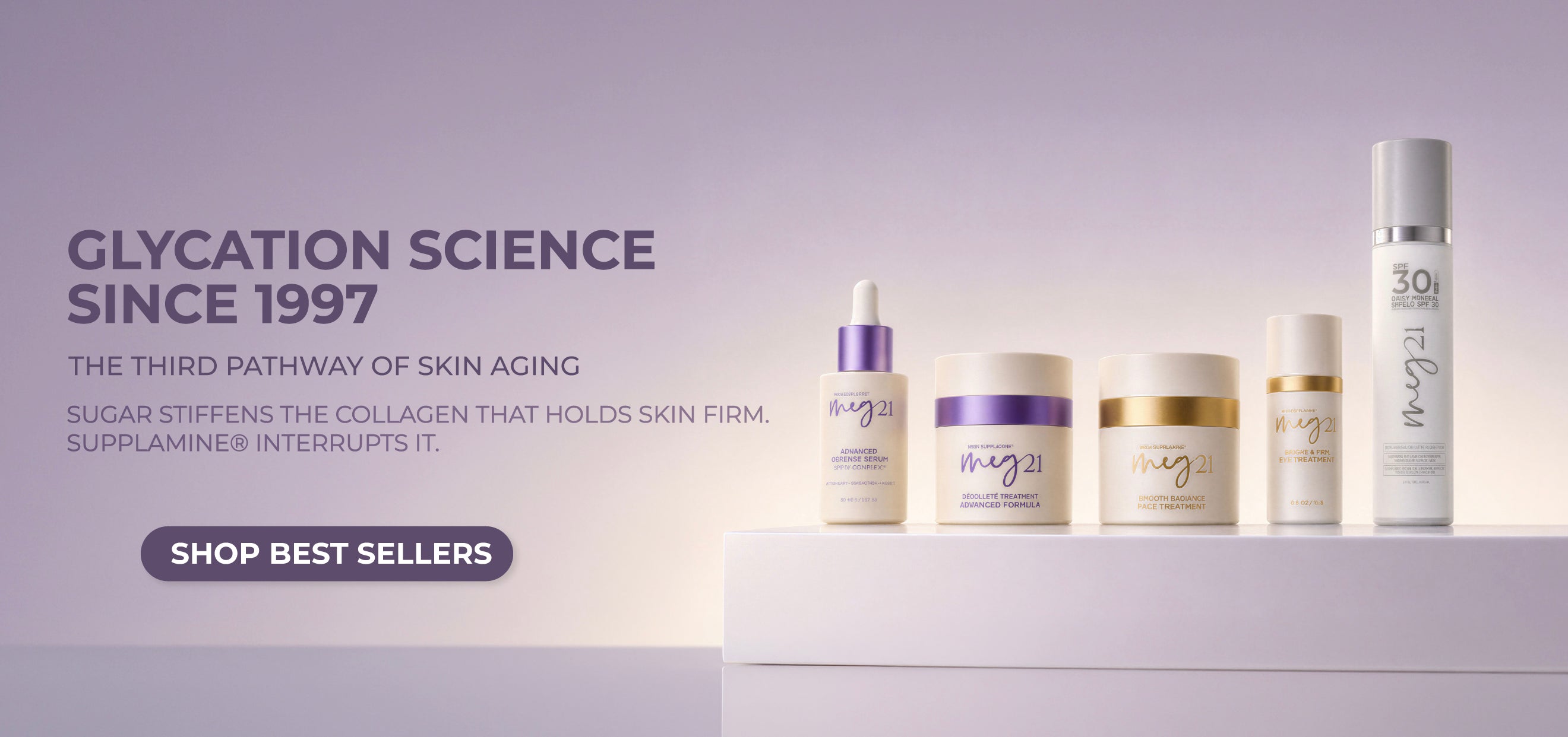 Clinically Proven Anti-Glycation Skincare, Powered by Supplamine