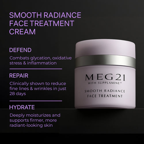 Supplamine® Smooth Radiance Face Treatment | Meg 21 – Reduce Fine Supplamine® Smooth Radiance Face Treatment | Meg 21 – Reduce Fine