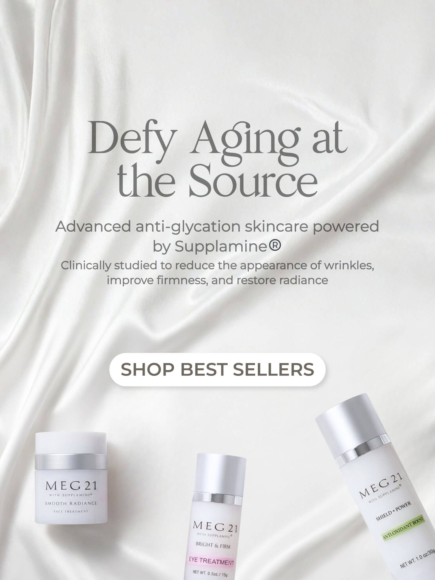 Clinically Proven Anti-Glycation Skincare, Powered by Supplamine