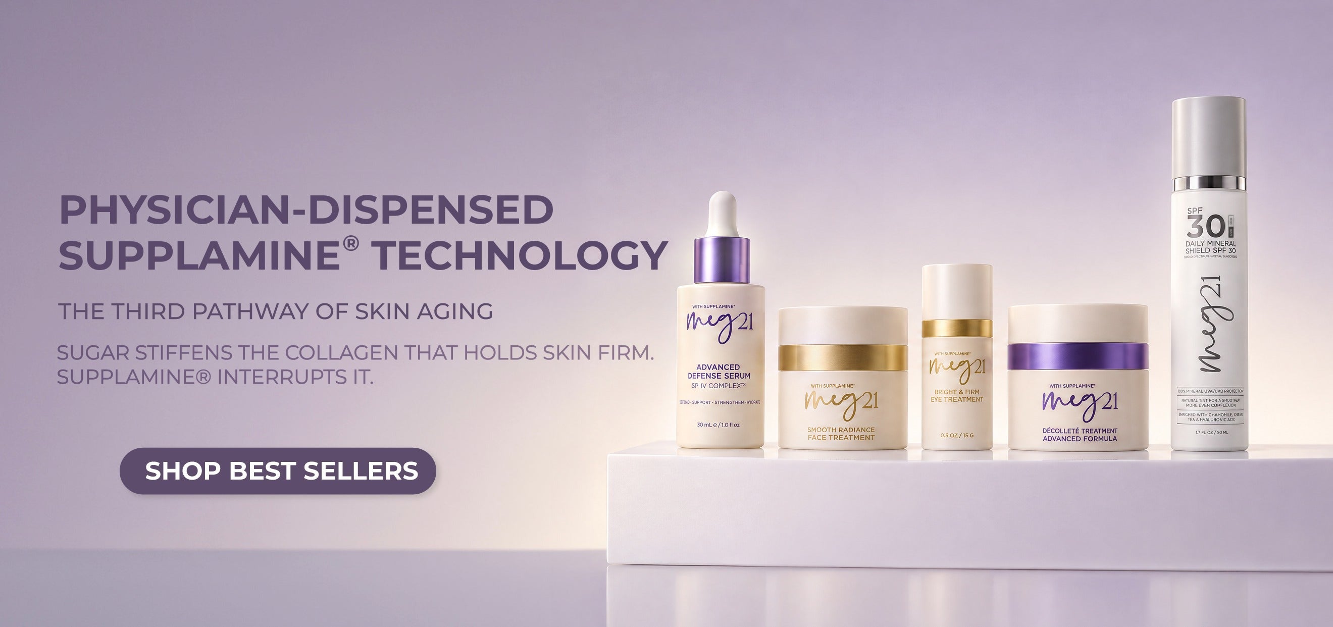Clinically Proven Anti-Glycation Skincare, Powered by Supplamine