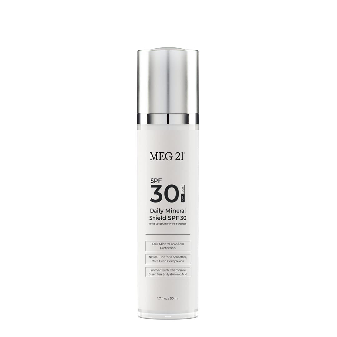 MEG 21 Daily Mineral Shield SPF 30 | Tinted Mineral Sunscreen for