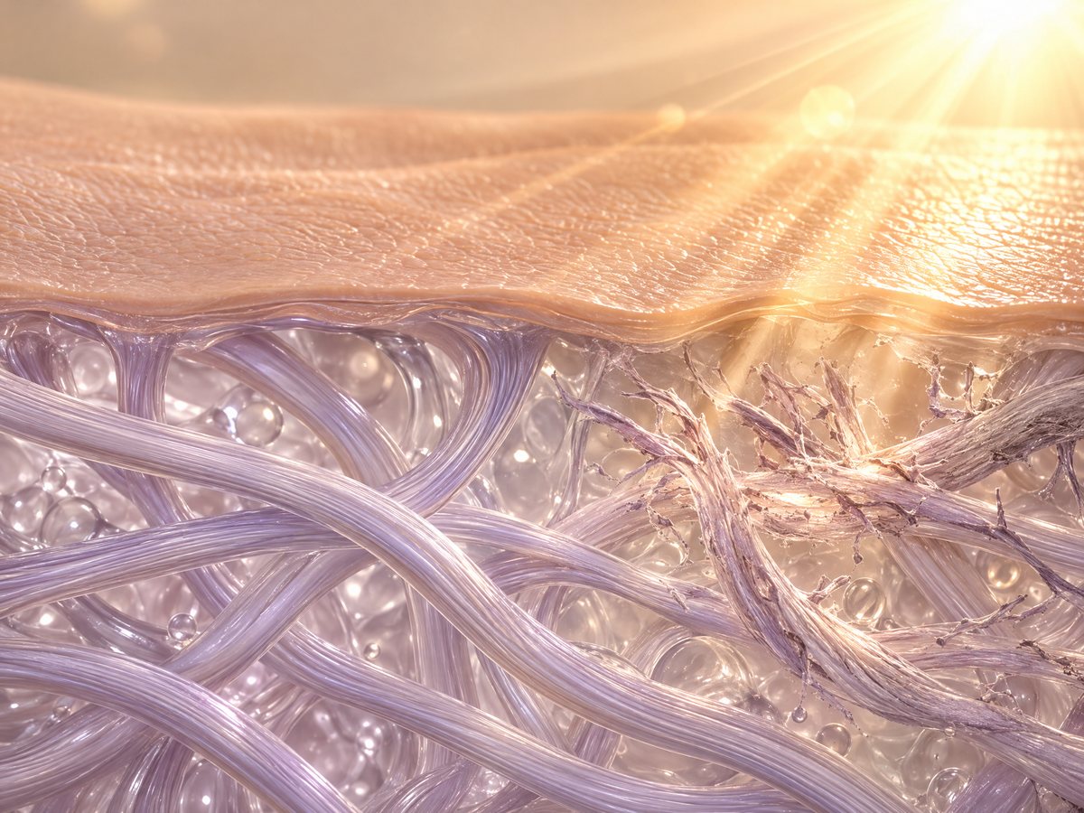 Illustration of UV light reaching the skin